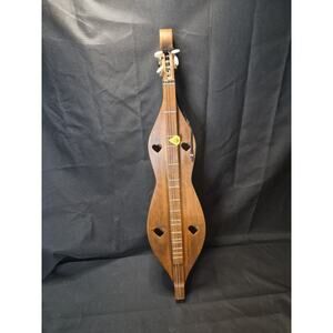 Vintage Wooden Appalachian Style Dulcimer , Heart-Shaped Sound holes Very Nice